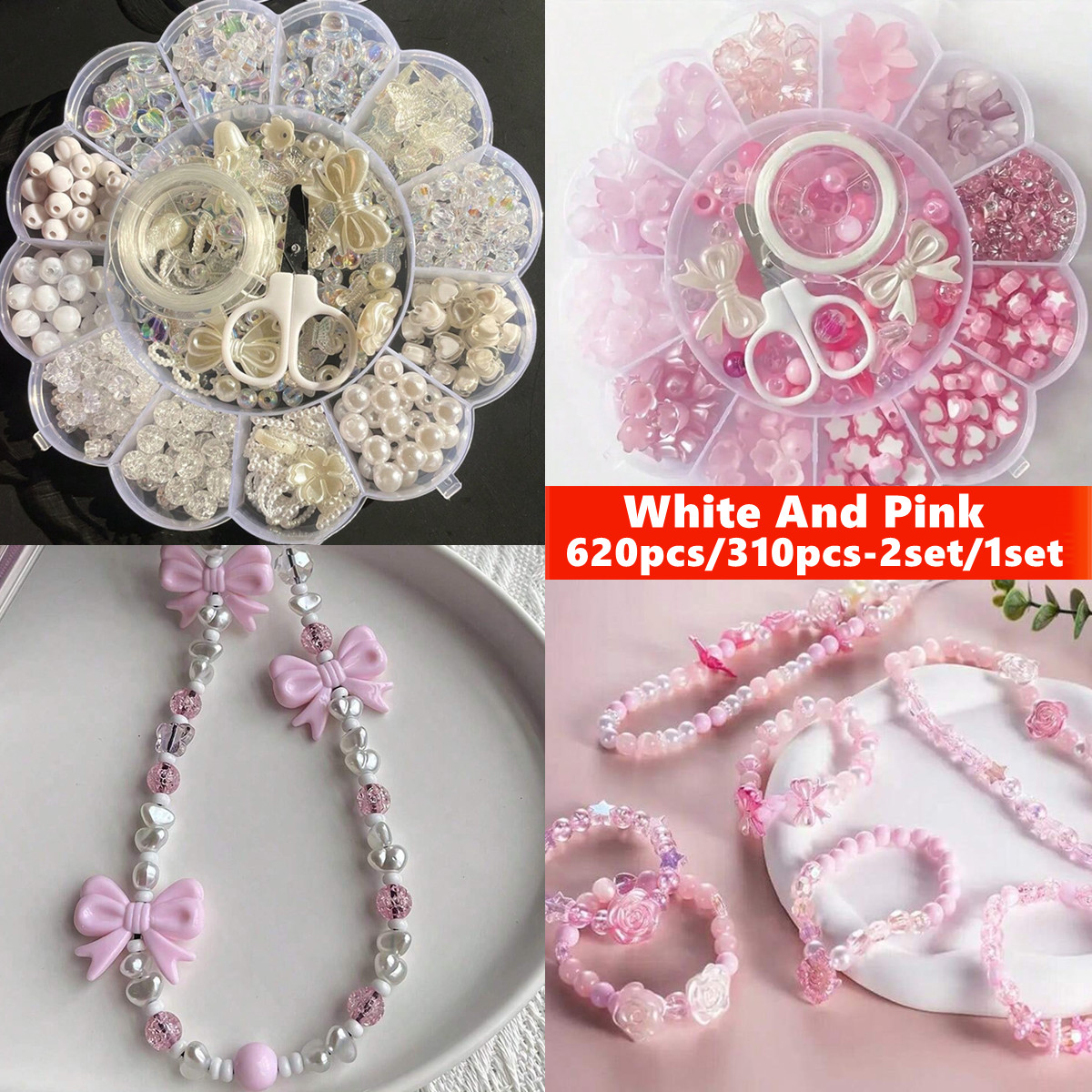 Jewelry Making Birthday Party - 2 Sets/1 Set de Cuentas Sueltas