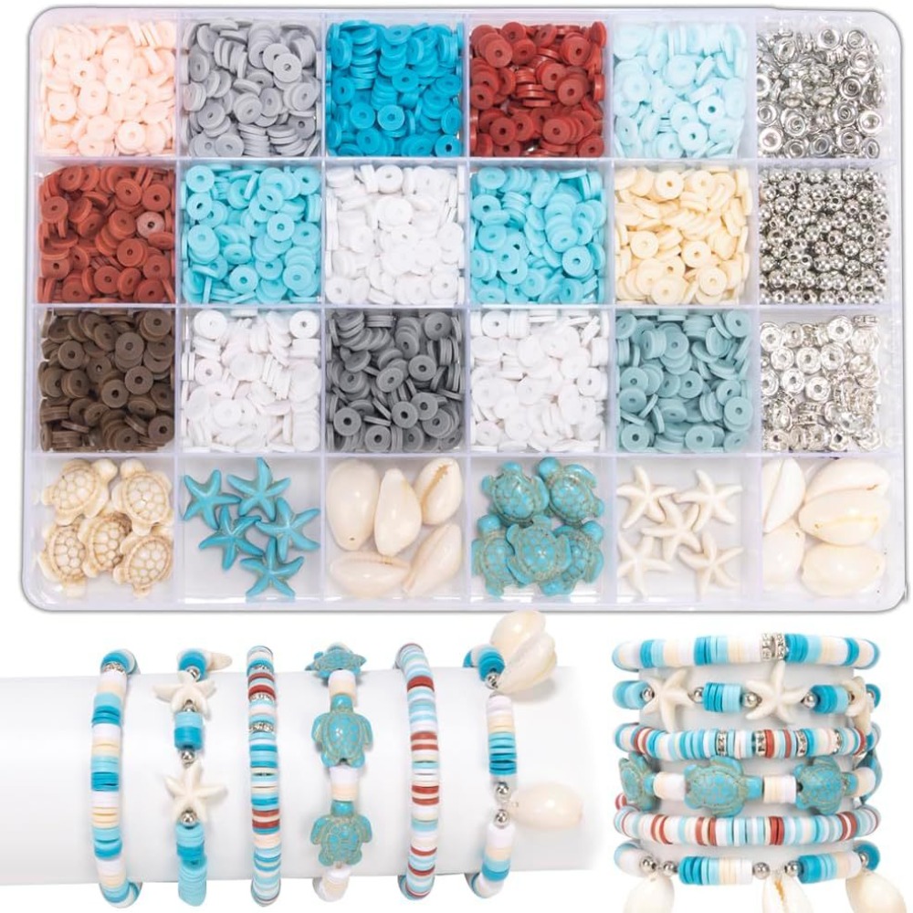 Jewelry Making Party For Adults - 2600 piezas/caja, 24 compartimentos, rodajas de