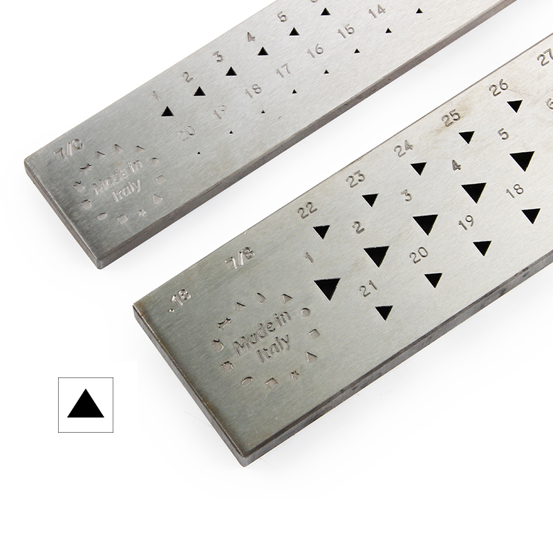 Xtool Jewelry Making - O.M.O Italy Steel Triangle 87% Drawplate,