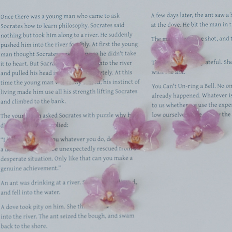 Jewelry Making Birthday Party - Kit de orquídeas de resina rosa