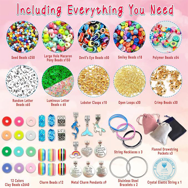 3400 Uds. Kit de fabricación d - Jewelry Making Birthday Party reseña y precio
