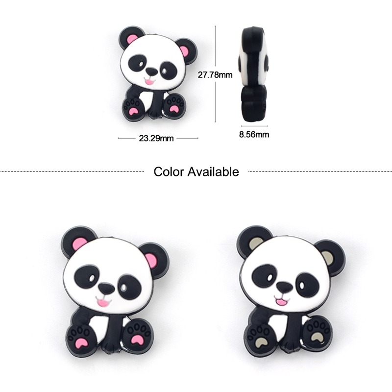 Cuentas de silicona Panda, 5 u - Jewelry Making 3 Year Old reseña y precio