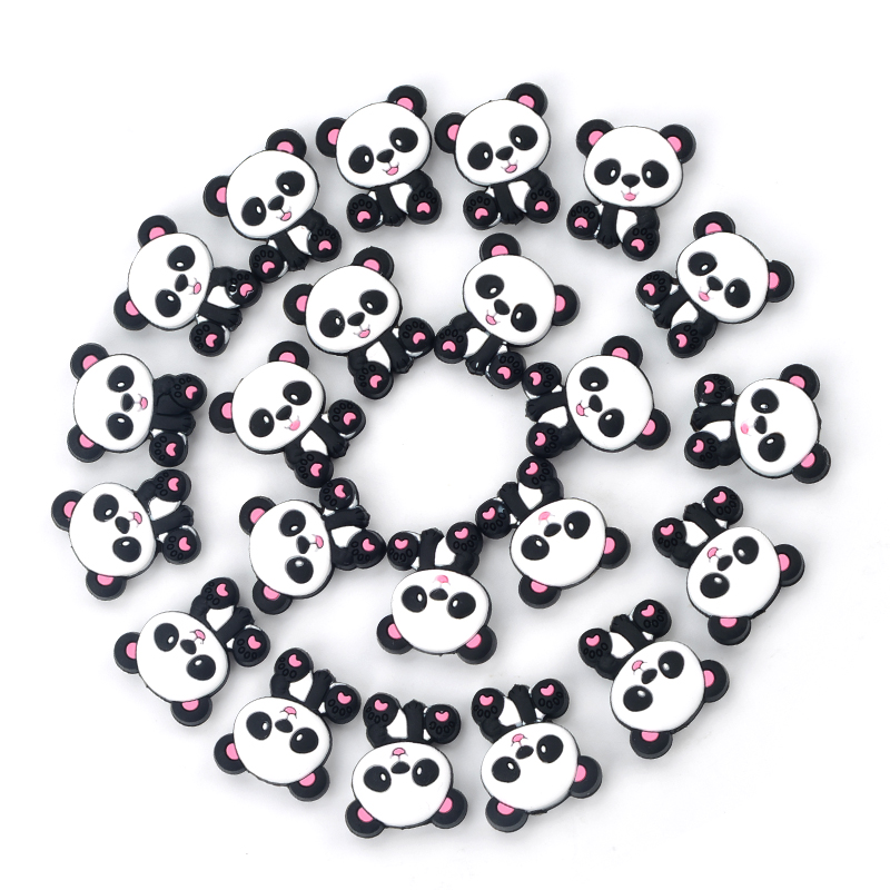 Cuentas de silicona Panda, 5 u - Jewelry Making 3 Year Old reseña y precio