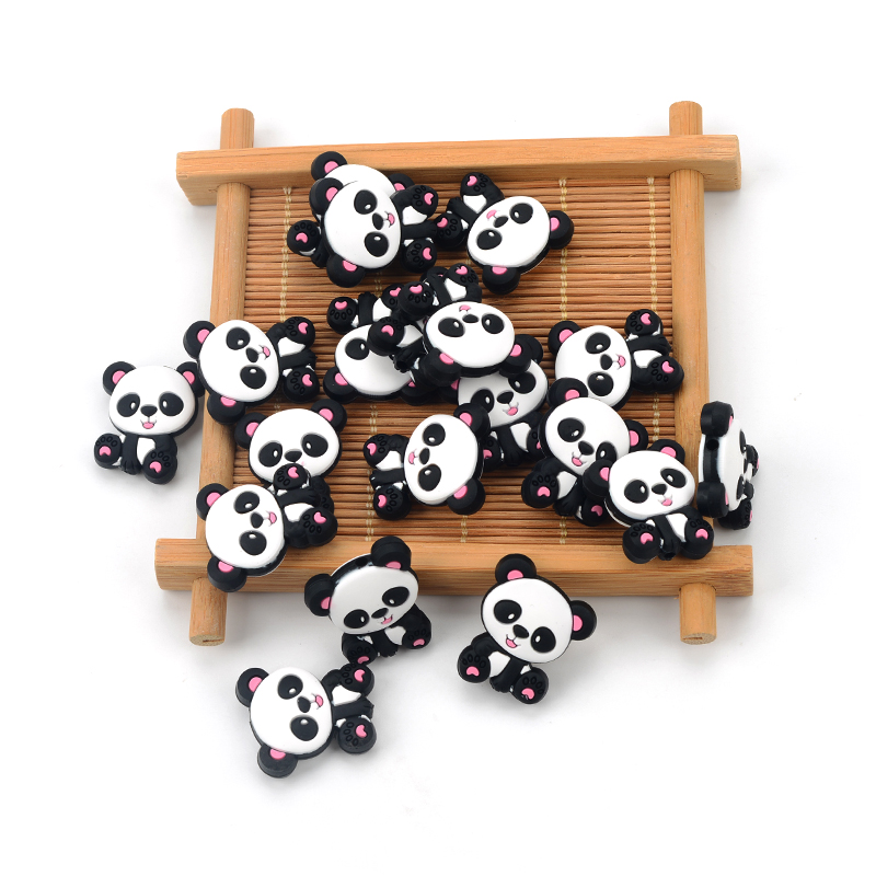 Cuentas de silicona Panda, 5 u - Jewelry Making 3 Year Old reseña y precio