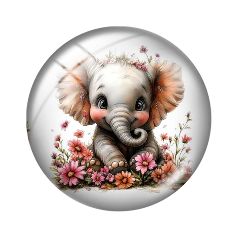 Cabujón de cristal de elefante - Jewelry Making 3 Year Old reseña y precio