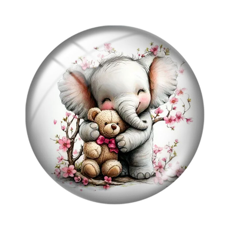 Cabujón de cristal de elefante - Jewelry Making 3 Year Old reseña y precio