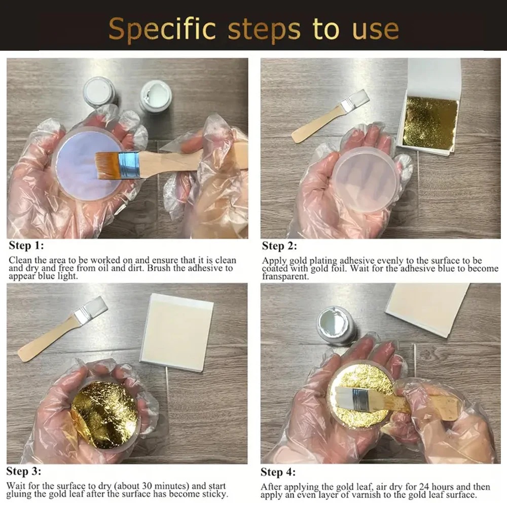 Kit de adhesivo dorado de hoja - Jewelry Making Online reseña y precio