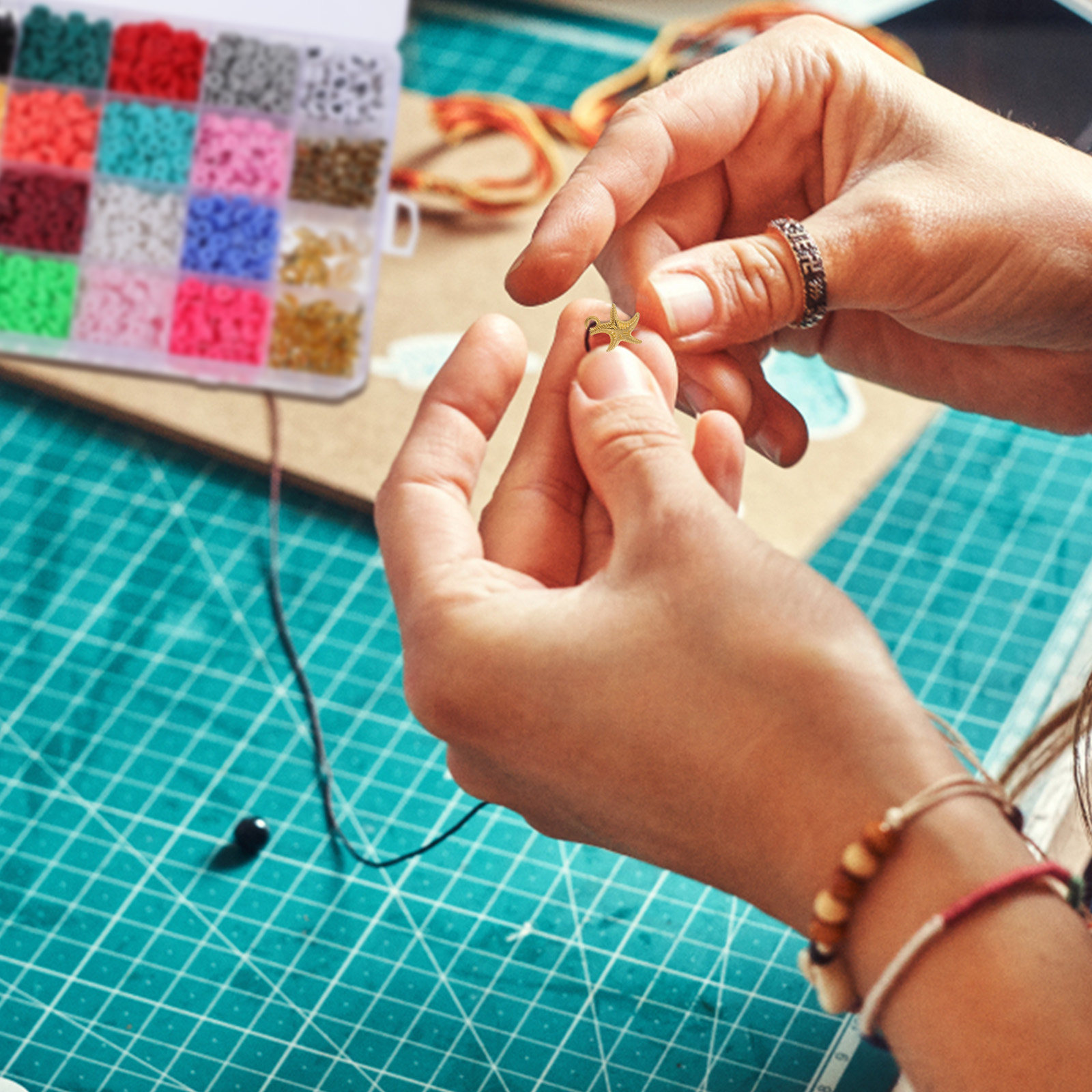 1 juego de cuentas de arcilla  - Jewelry Making Kits reseña y precio