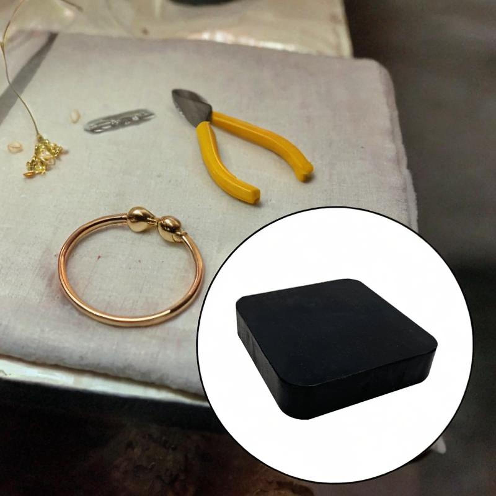 Bloque de banco de goma para l - Xtool Jewelry Making reseña y precio