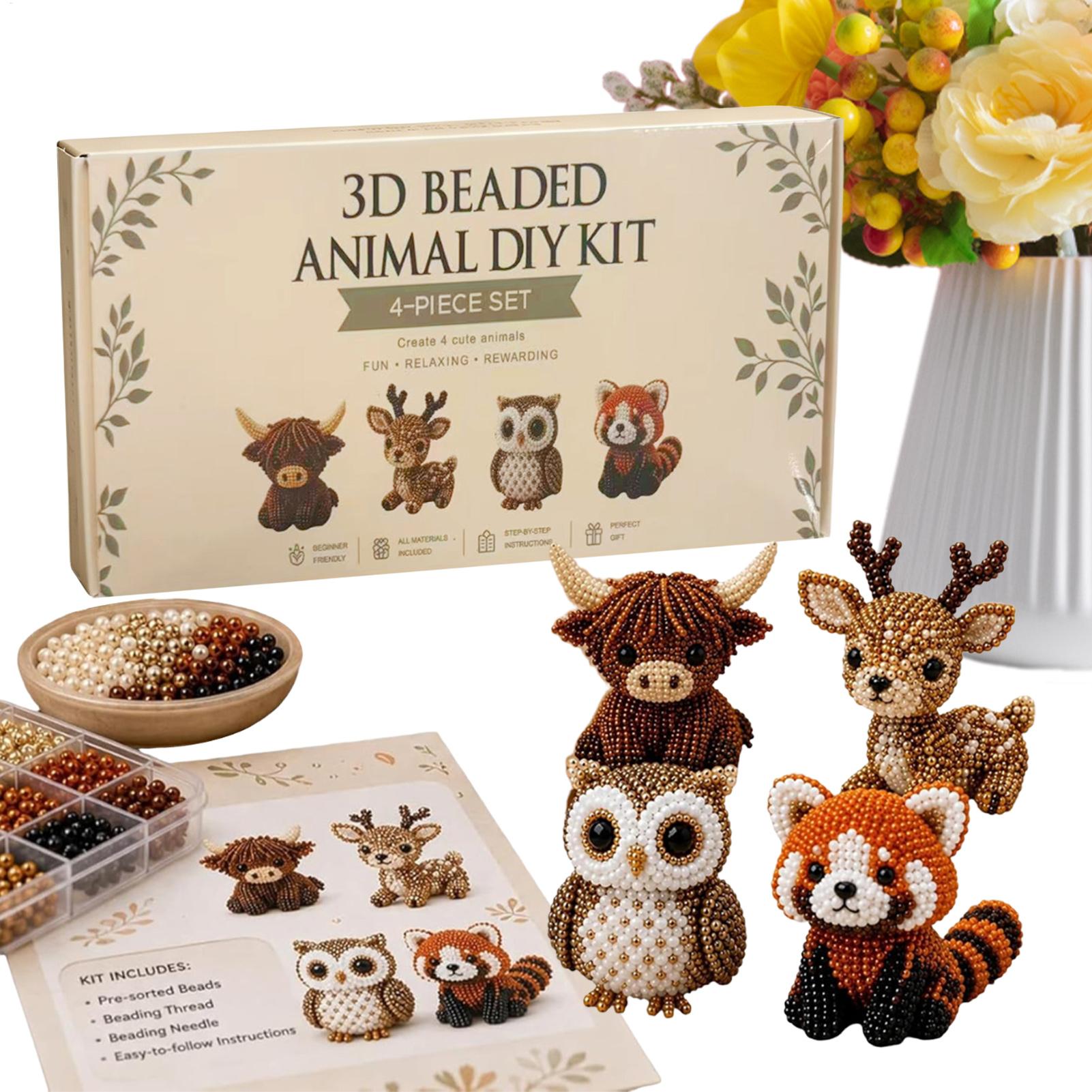 Kit de animales con cuentas 3D - Jewelry Making Online reseña y precio