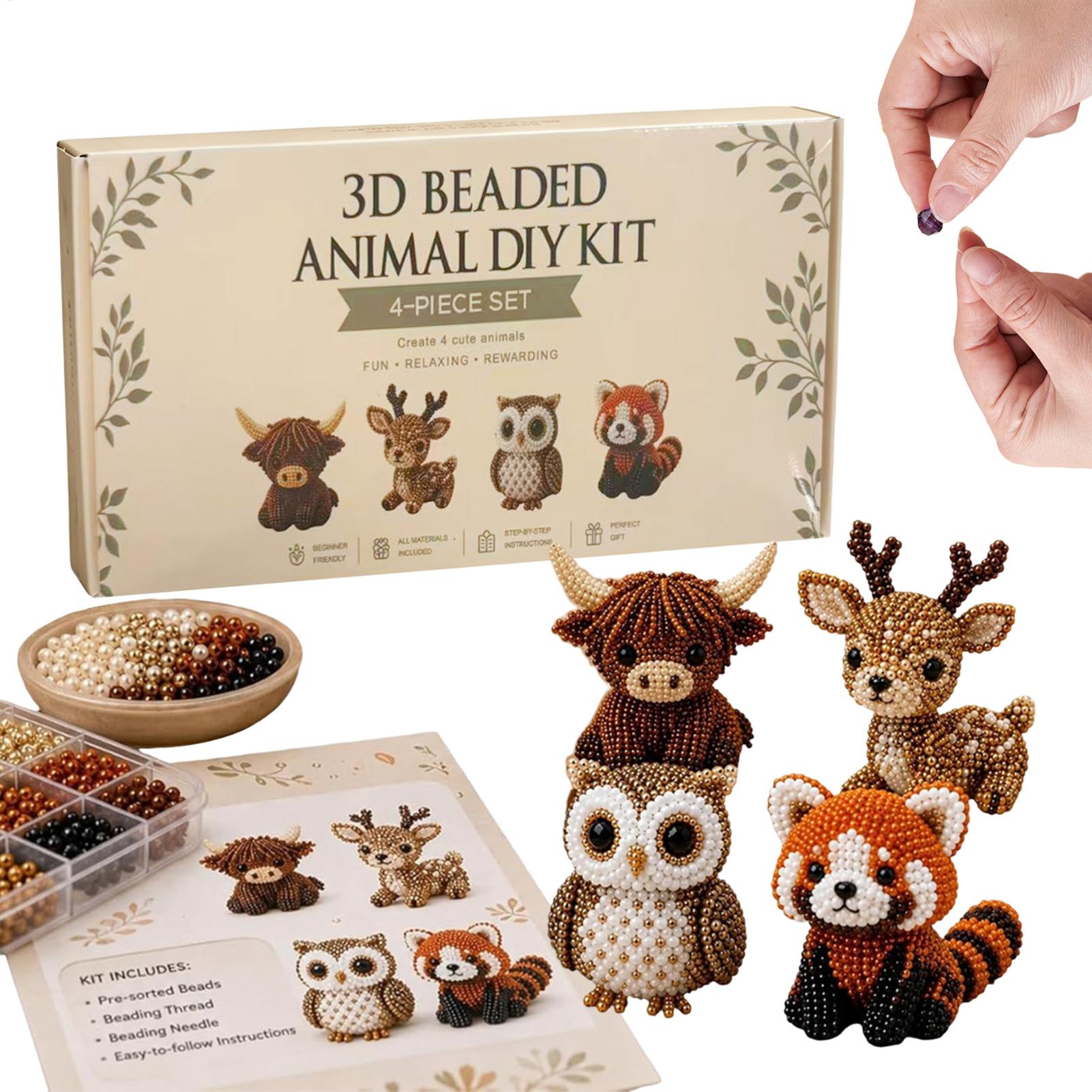 Kit de animales con cuentas 3D - Jewelry Making Online reseña y precio